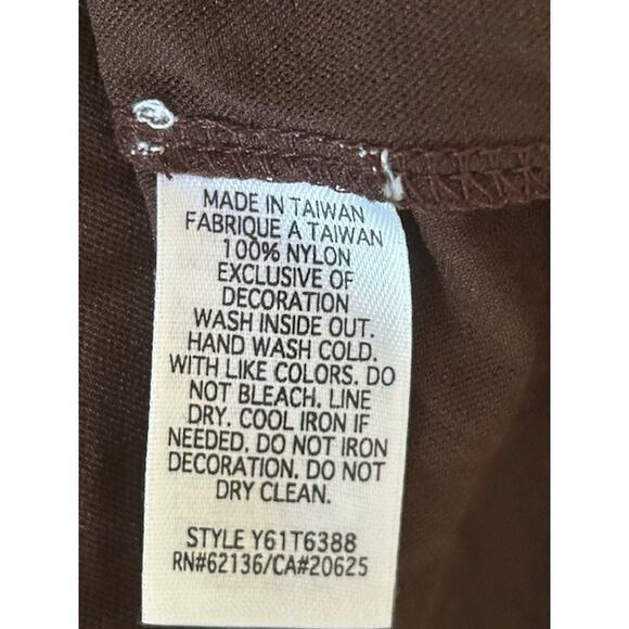 Guess Jeans Cream Open Knit Tie Front Vest & Brown Sequin Camisole Top Size L - Picture 11 of 11